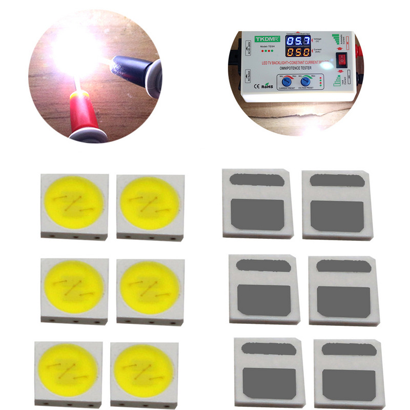TKDMR 100/50pcs LED Backlight High Power 2W 3030 6V Current 200-250MA Cool White Temperature 15000-20000k TV Εφαρμογή