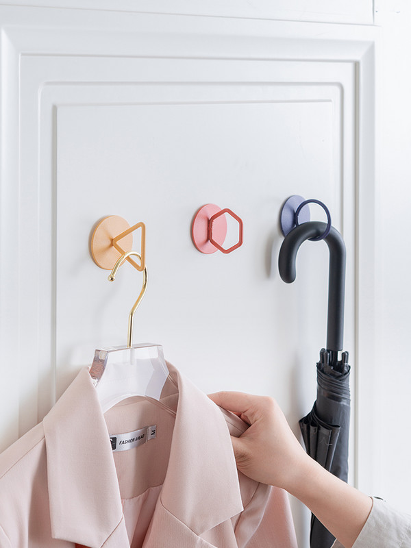 Γάντζος από σφυρήλατο σίδερο Επιτοίχια κολλητική κρεμάστρα χωρίς ραφή οικιακή πολυλειτουργική δημιουργική φέρουσα κολλώδης γάντζος