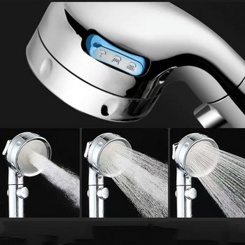 1 ΤΕΜ. 2023 Νέα κεφαλή ντους υψηλής πίεσης για εξοικονόμηση νερού Χέρι συγκράτησης στρογγυλό αξεσουάρ μπάνιου Κεφαλές ντους ABS Chrome