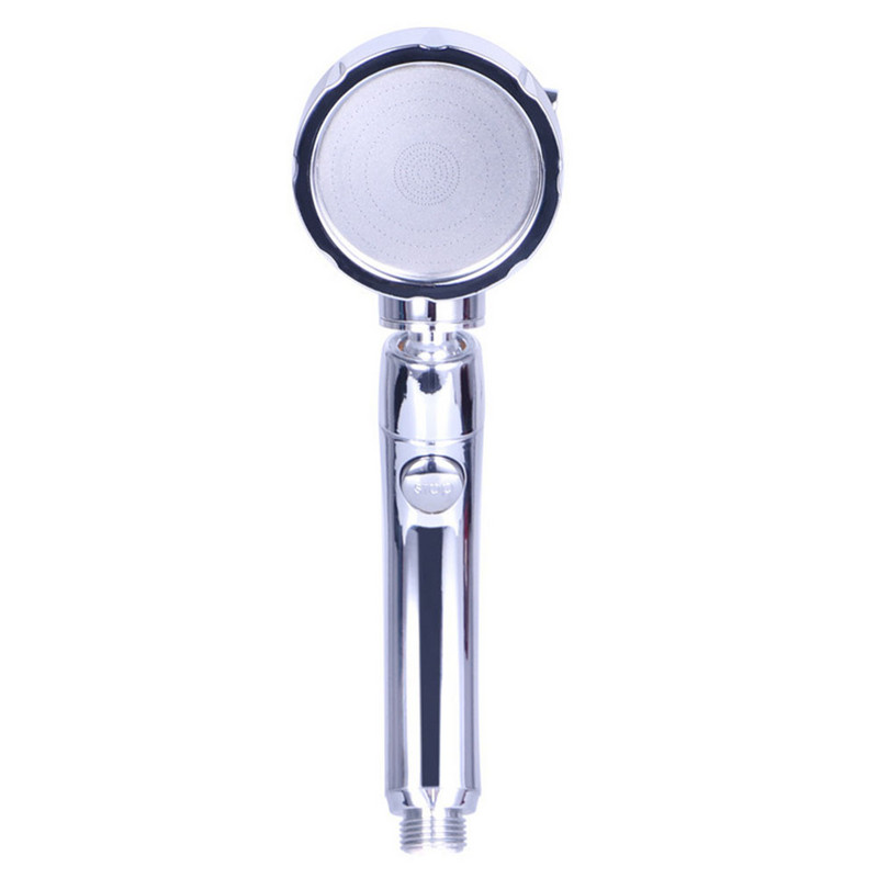 1 ΤΕΜ. 2023 Νέα κεφαλή ντους υψηλής πίεσης για εξοικονόμηση νερού Χέρι συγκράτησης στρογγυλό αξεσουάρ μπάνιου Κεφαλές ντους ABS Chrome