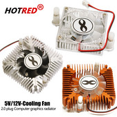 Alumínium LED hűtőborda hűtés ventilátorral 5 V 12 V radiátor hűtő hűtőborda 3 W 5 W 10 W elektronikus chip IC LED számítógéphez