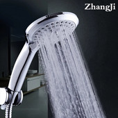 Zhang Ji 5 módú szilikon fúvóka zuhanyfej Kézben tartandó esősugár-spray nagynyomású, erőteljes zuhanyfej krómozás