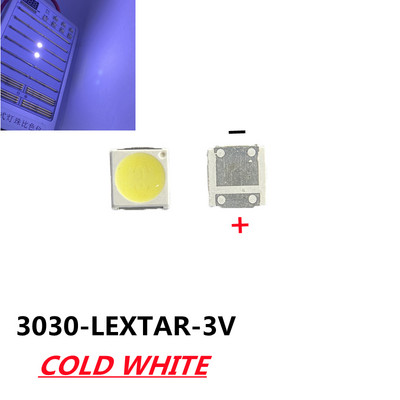 10-100db 3030 Háttérvilágítás Nagy teljesítményű LED DUPLAS CSIPEK 1w 1,5W 2w 3V-3,6V 6v lextar JUFEI AOT Hideg fehér PT30A66 TV