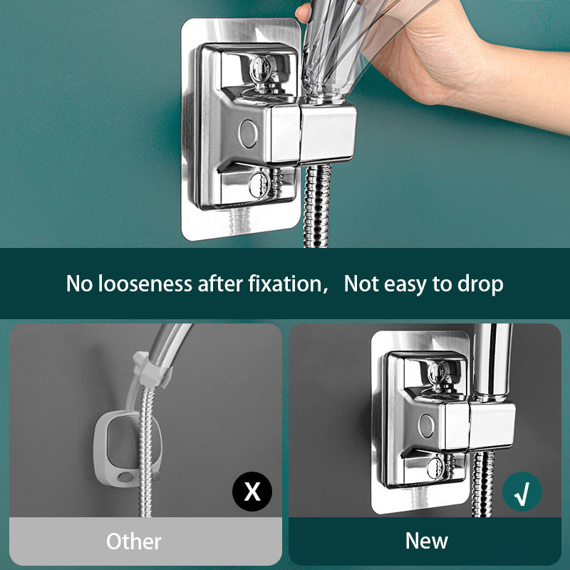 ABS dušo galvutės laikiklis prie sienos tvirtinamas dušo stovas Lipnus reguliuojamas, pasukamas rankinis laikiklis Vonios kambario priedai