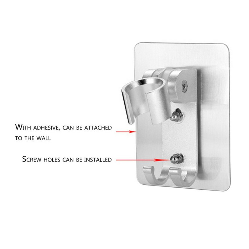 Ρυθμιζόμενη θήκη ντουζιέρας χειρός Αλουμινένιο μπουκάλι δωρεάν επιτοίχια κεφαλή ντους Στήριγμα καθίσματος μπάνιου