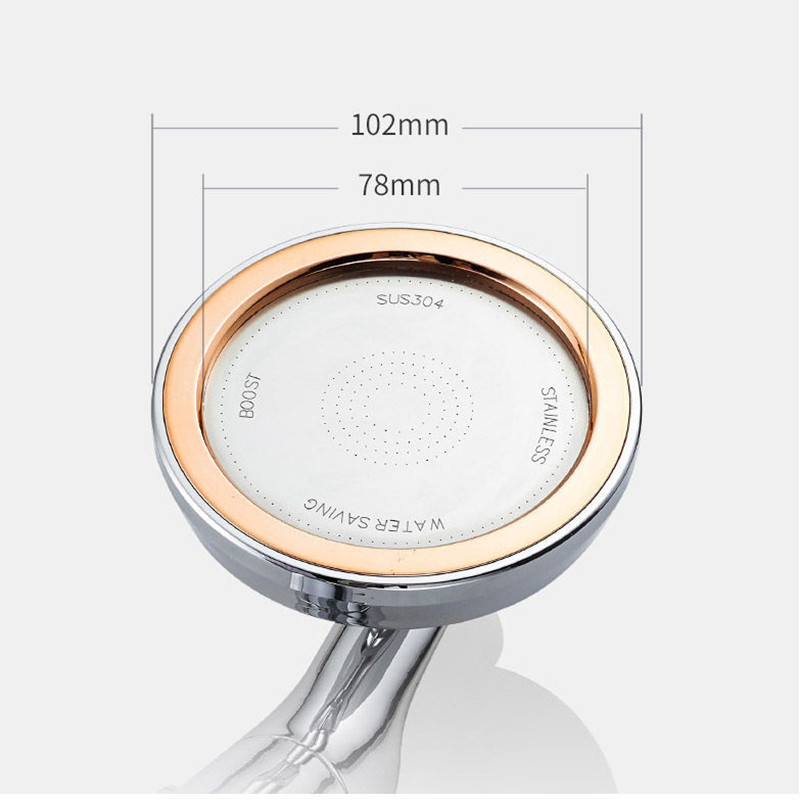 Κεφαλή ντους μπάνιου Ρυθμιζόμενη κεφαλή ντους Υψηλής πίεσης νερού που εξοικονομεί ένα κουμπί για να σταματήσει το νερό Κεφαλές ντους