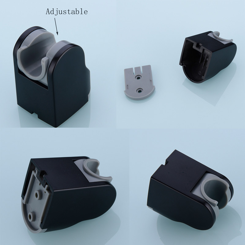 ABS Ρυθμιζόμενος βραχίονας ντουζιέρας χειρός Βάση τοίχου Χρώμιο/Βουρτσισμένο νικέλι/χρυσό/Μαύρο ματ φινίρισμα