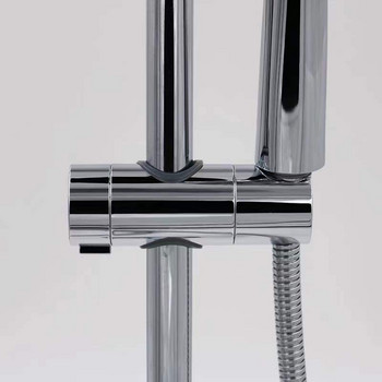 Скоба за душ Държач за релса за душ Регулируем 20~25 мм ABS Хромиран държач за душ слушалка Аксесоари за баня Универсален