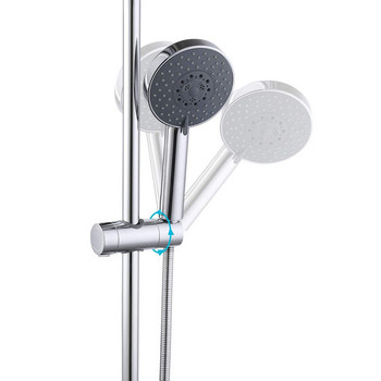 Скоба за душ Държач за релса за душ Регулируем 20~25 мм ABS Хромиран държач за душ слушалка Аксесоари за баня Универсален