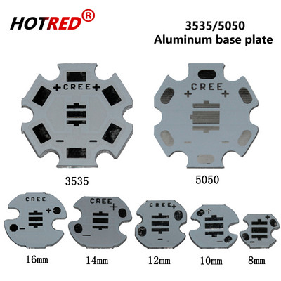 25BUC CREE 3535 XPE XTE XPG2 5050 XM-L T6 XML2 Placă PCB din aluminiu 20/16/14/12/8mm pentru bricolaj