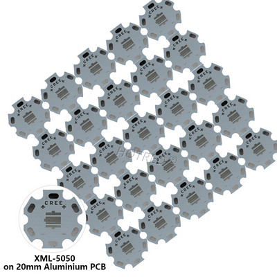25 DB CREE 3535 XPE XTE XPG2 5050 XM-L T6 XML2 alumínium PCB kártya 20/16/14/12/8mm barkácsoláshoz