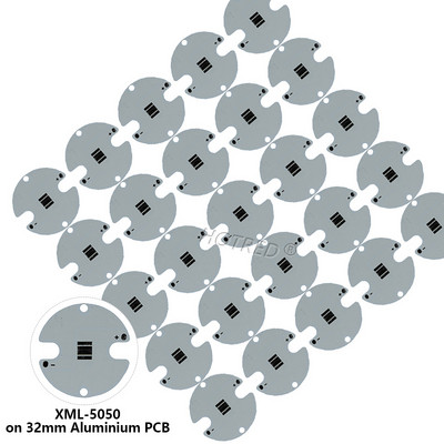 25 DB CREE 3535 XPE XTE XPG2 5050 XM-L T6 XML2 alumínium PCB kártya 20/16/14/12/8mm barkácsoláshoz