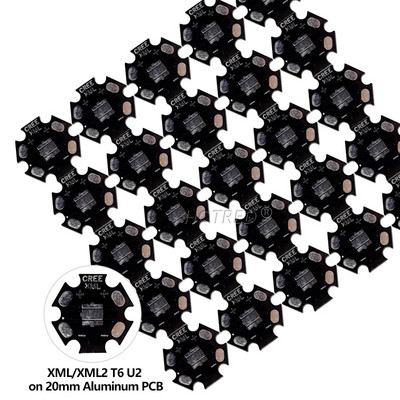25 DB CREE 3535 XPE XTE XPG2 5050 XM-L T6 XML2 alumínium PCB kártya 20/16/14/12/8mm barkácsoláshoz