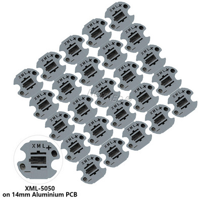 25 DB CREE 3535 XPE XTE XPG2 5050 XM-L T6 XML2 alumínium PCB kártya 20/16/14/12/8mm barkácsoláshoz