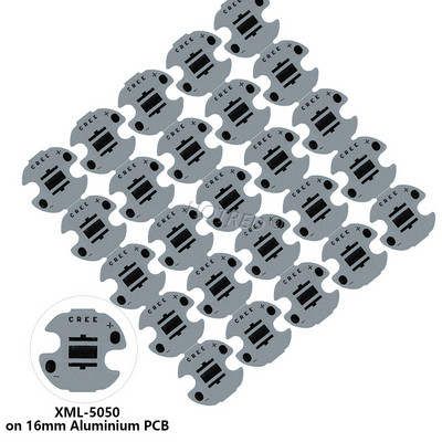 25 DB CREE 3535 XPE XTE XPG2 5050 XM-L T6 XML2 alumínium PCB kártya 20/16/14/12/8mm barkácsoláshoz
