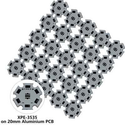25 DB CREE 3535 XPE XTE XPG2 5050 XM-L T6 XML2 alumínium PCB kártya 20/16/14/12/8mm barkácsoláshoz