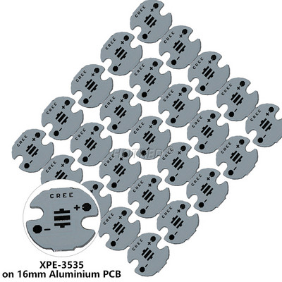 25 DB CREE 3535 XPE XTE XPG2 5050 XM-L T6 XML2 alumínium PCB kártya 20/16/14/12/8mm barkácsoláshoz