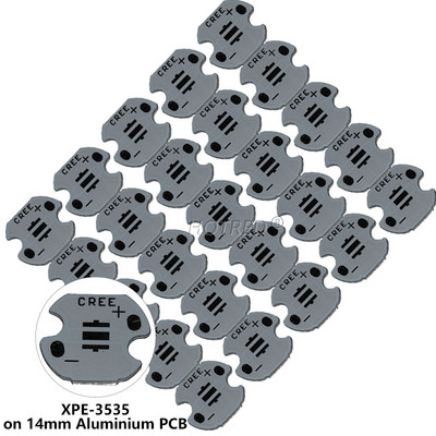 25 DB CREE 3535 XPE XTE XPG2 5050 XM-L T6 XML2 alumínium PCB kártya 20/16/14/12/8mm barkácsoláshoz