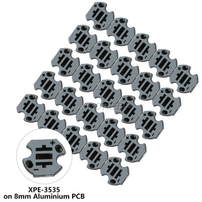 25 DB CREE 3535 XPE XTE XPG2 5050 XM-L T6 XML2 alumínium PCB kártya 20/16/14/12/8mm barkácsoláshoz