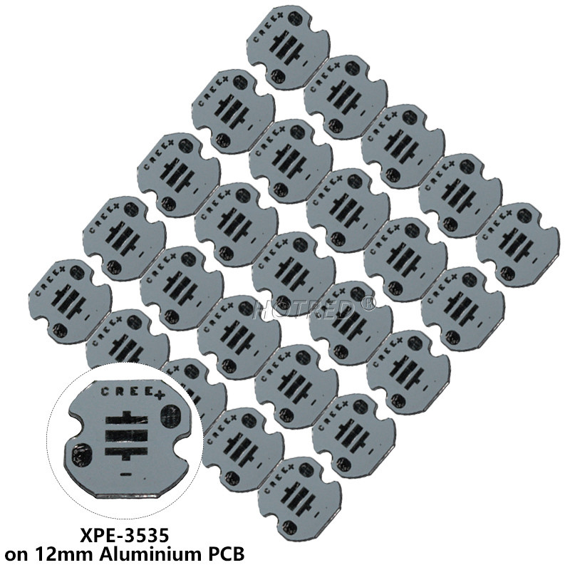 25 ΤΕΜ CREE 3535 XPE XTE XPG2 5050 XM-L T6 XML2 Πλακέτα PCB αλουμινίου 20/16/14/12/8 mm Για DIY