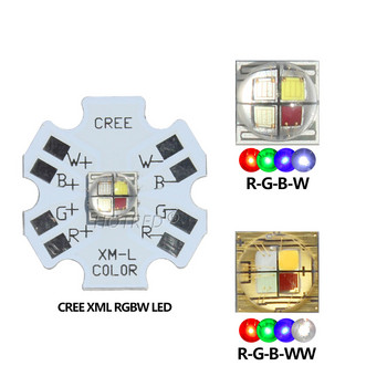 LED RGB RGBW RGBWY RGBWYV 3W 4W 5W 6W 15W 18W CREE 10W XML High Power Bead 4pin 6pin 8pin 10pin 12pin Цветни чипове Сценични светлини
