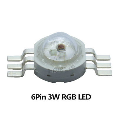 LED RGB RGBW RGBWY RGBWYV 3W 4W 5W 6W 15W 18W CREE 10W XML High Power Bead 4 tűs 6 tűs 8 tűs 10 tűs 12 tűs színes chip színpadi lámpák