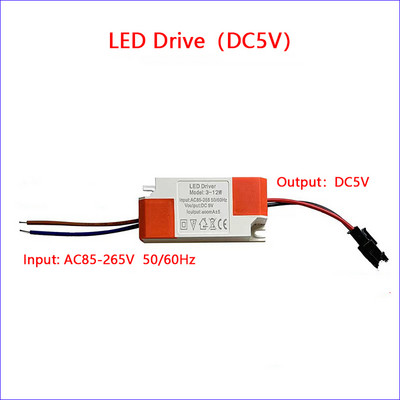 Kiemelés DC5V SMD 2835 5730 lámpagyöngyök USB tízsebességes kapcsolókábel meghajtó 10W 12W fehér fényű lámpatábla SM aljzattal.