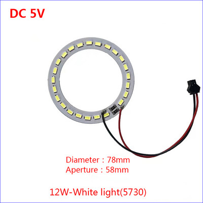 Kiemelés DC5V SMD 2835 5730 lámpagyöngyök USB tízsebességes kapcsolókábel meghajtó 10W 12W fehér fényű lámpatábla SM aljzattal.