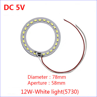 Kiemelés DC5V SMD 2835 5730 lámpagyöngyök USB tízsebességes kapcsolókábel meghajtó 10W 12W fehér fényű lámpatábla SM aljzattal.