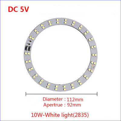 Kiemelés DC5V SMD 2835 5730 lámpagyöngyök USB tízsebességes kapcsolókábel meghajtó 10W 12W fehér fényű lámpatábla SM aljzattal.
