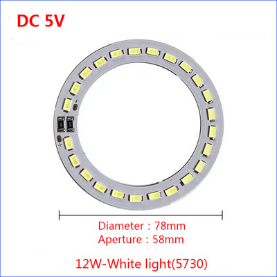 Kiemelés DC5V SMD 2835 5730 lámpagyöngyök USB tízsebességes kapcsolókábel meghajtó 10W 12W fehér fényű lámpatábla SM aljzattal.