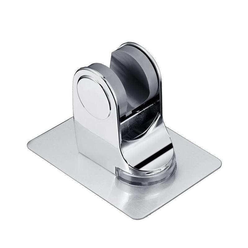 Ρυθμιζόμενη βάση ντουζιέρας Αυτοκόλλητη θήκη ντουζιέρας χωρίς τρυπάνι, χωρίς διάτρηση, στήριγμα τοίχου χρωμίου μπάνιου