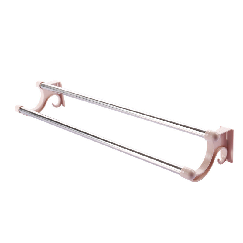 Σχάρα για πετσέτες από ανοξείδωτο χάλυβα χωρίς διάτρηση Θήκη για πετσέτες μπάνιου Ντουλάπι τοίχου Ράφι ράφι μπάνιου Ράφι αποθήκευσης