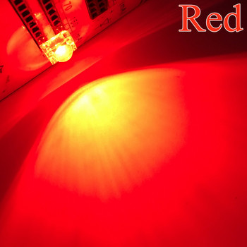 100 бр. мин. F5 5 mm червено зелено синьо бяло жълт купол поток вода прозрачен Piranha 1.9 ~ 3.4 V светлина на лампа Направи си сам излъчващи диоди Led крушка
