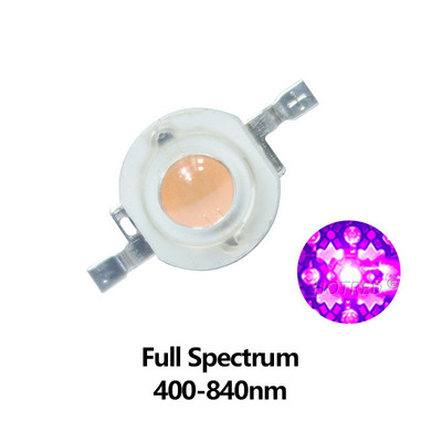 LED COB lámpa chip 1 W 3 W nagy teljesítményű LED meleg hideg fehér 450 nm gyöngyök Mini Blub dióda SMD barkácsolás reflektor Spotlámpa növénytermesztéshez