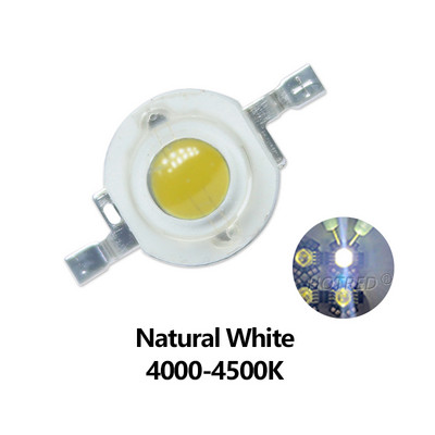 LED COB lámpa chip 1 W 3 W nagy teljesítményű LED meleg hideg fehér 450 nm gyöngyök Mini Blub dióda SMD barkácsolás reflektor Spotlámpa növénytermesztéshez