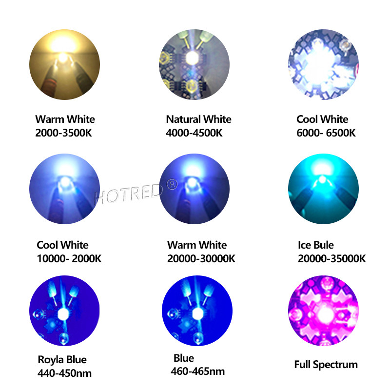 Τσιπ λυχνίας LED COB 1W 3W Υψηλής ισχύος LED Ζεστό Κρύο Λευκό 450nm Χάντρες Mini Blub Diode SMD For DIY Floodlight Spotlight Plant Grow