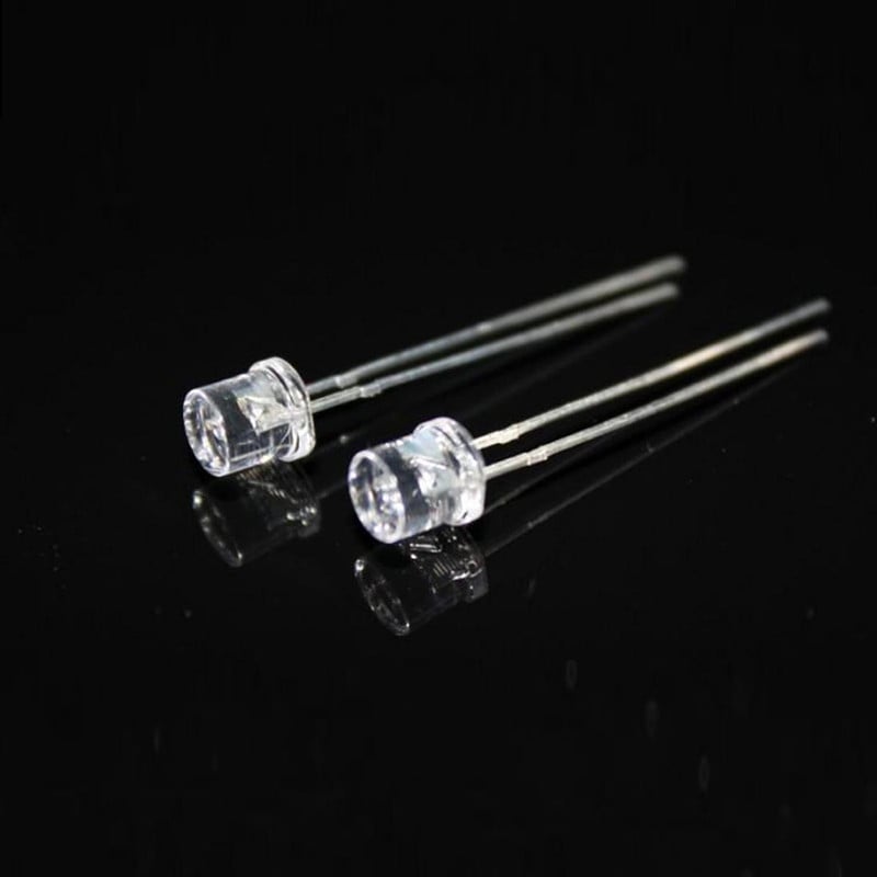 100 τμχ 3 χιλιοστά 5 χιλιοστά Λευκό Ζεστό Μπλε Πράσινο Κίτρινο Κόκκινο UV Ροζ Επίπεδη κορυφή DIP LED δίοδοι Super Bright Wide Angle LED Light