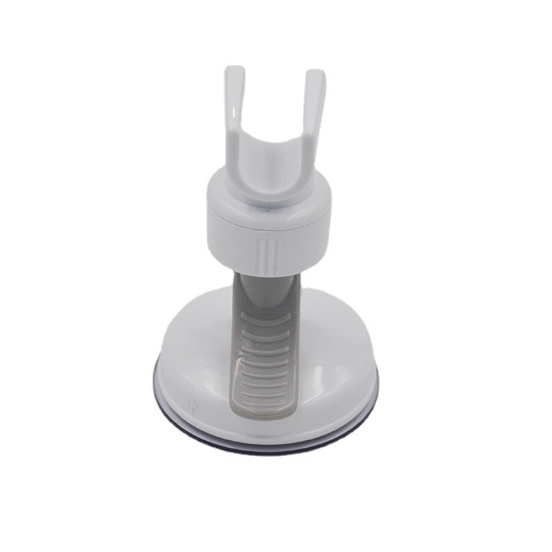 Στήριγμα κεφαλής ντους Ρυθμιζόμενο αυτοκόλλητο στήριγμα ντους Βάση τοίχου με 2 άγκιστρα Βάση SPA Μπάνιο Universal ABS 1 τμχ