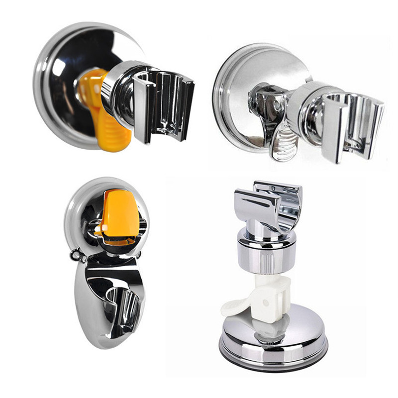 Στήριγμα κεφαλής ντους Ρυθμιζόμενο αυτοκόλλητο στήριγμα ντους Βάση τοίχου με 2 άγκιστρα Βάση SPA Μπάνιο Universal ABS 1 τμχ