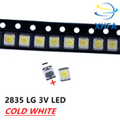 100db LG High Power 2835 SMD LED-ekhez Diódák Televízió Super Bright Diodo SMD LED 1210 3528 1W 100LM Cool White TV Háttérvilágítás