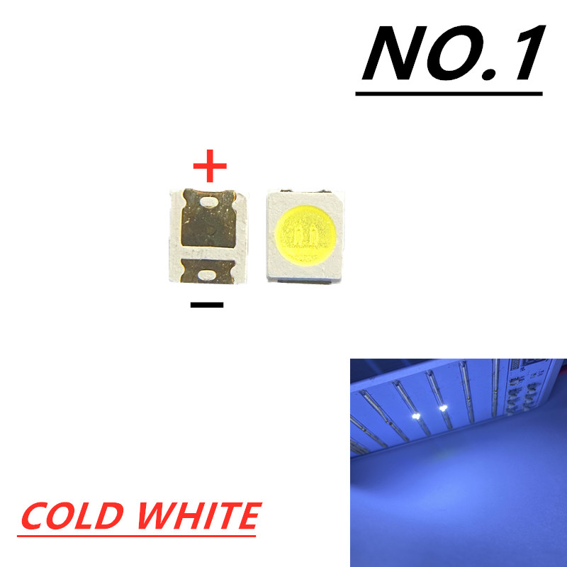 100 τμχ Για LG High Power 2835 SMD LED Διόδους Τηλεόραση Super Bright Diodo SMD LED 1210 3528 1W 100LM Cool White TV Backlight