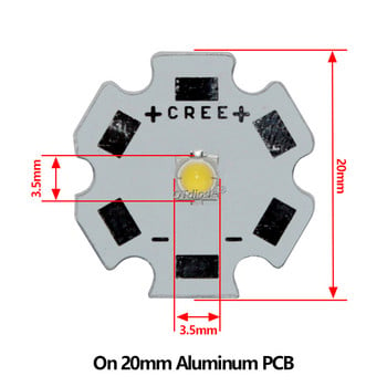 10PCS 1W 3W High Power XPE LED Beads 3535 SMD диоден чип Неутрално бяло 4500K Замяна на CREE XP-E2 XPG2 за фенерче Biycle