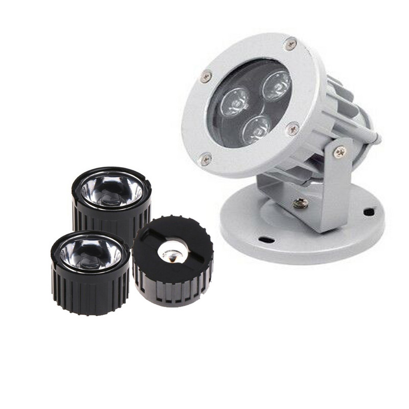 10 σετ φακός LED υψηλής ισχύος 1W 3W 5W 20MM Φακοί PMMA με βραχίονα 5 8 15 25 30 45 60 90 120 μοιρών για 1 3 5 Watt Light Beads