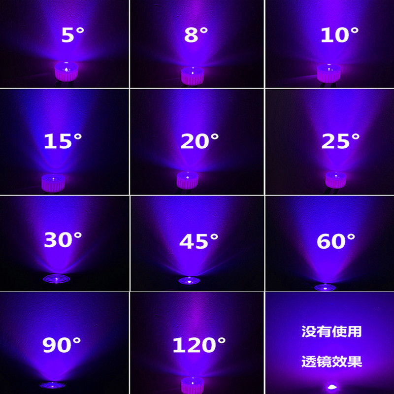 10 σετ φακός LED υψηλής ισχύος 1W 3W 5W 20MM Φακοί PMMA με βραχίονα 5 8 15 25 30 45 60 90 120 μοιρών για 1 3 5 Watt Light Beads