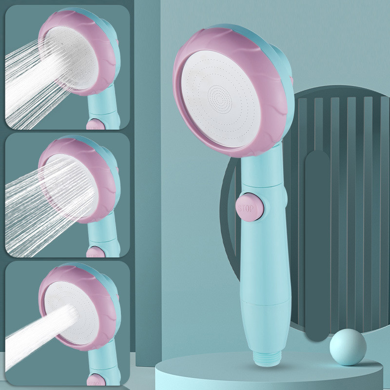 Υψηλής ποιότητας ρυθμιζόμενες 3 λειτουργίες υπό πίεση με ένα πλήκτρο για διακοπή νερού εξοικονόμησης βροχοπτώσεων Κεφαλή ντους 3 Χρώμα Προαιρετικό