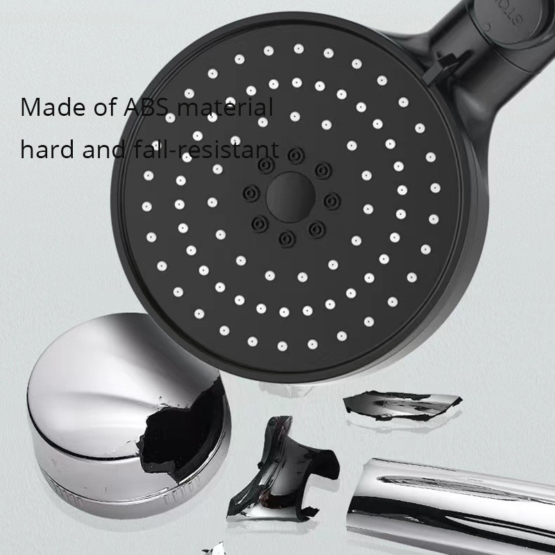 Αναβάθμιση μεγάλου πάνελ Υπερτροφοδοτούμενος πέντε ταχυτήτων κατασκευασμένος από υλικό ABS Σκληρό και ανθεκτικό στην πτώση φίλτρο Κεφαλή ντους Αξεσουάρ μπάνιου