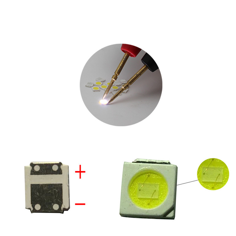 TKDMR 100/50pcs Οπίσθιος φωτισμός LED υψηλής ισχύος Μονόπυρηνος ή διπλός πυρήνας 1,5W 3030 3V Cold White 150LM TV Toepassing 3030 Smd Led Diode