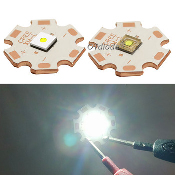 Високомощен светодиоден чип 20 W плоско кръгло лазерно перло XML 5050 SMD студено бяло за външно фенерче факел аксесоар крушка
