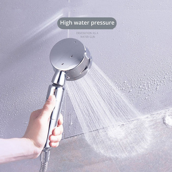 ZENBEFE Дъждовен душ Ръчен душ с високо водно налягане Еднофункционална ръчна дюза за галваничен душ под налягане